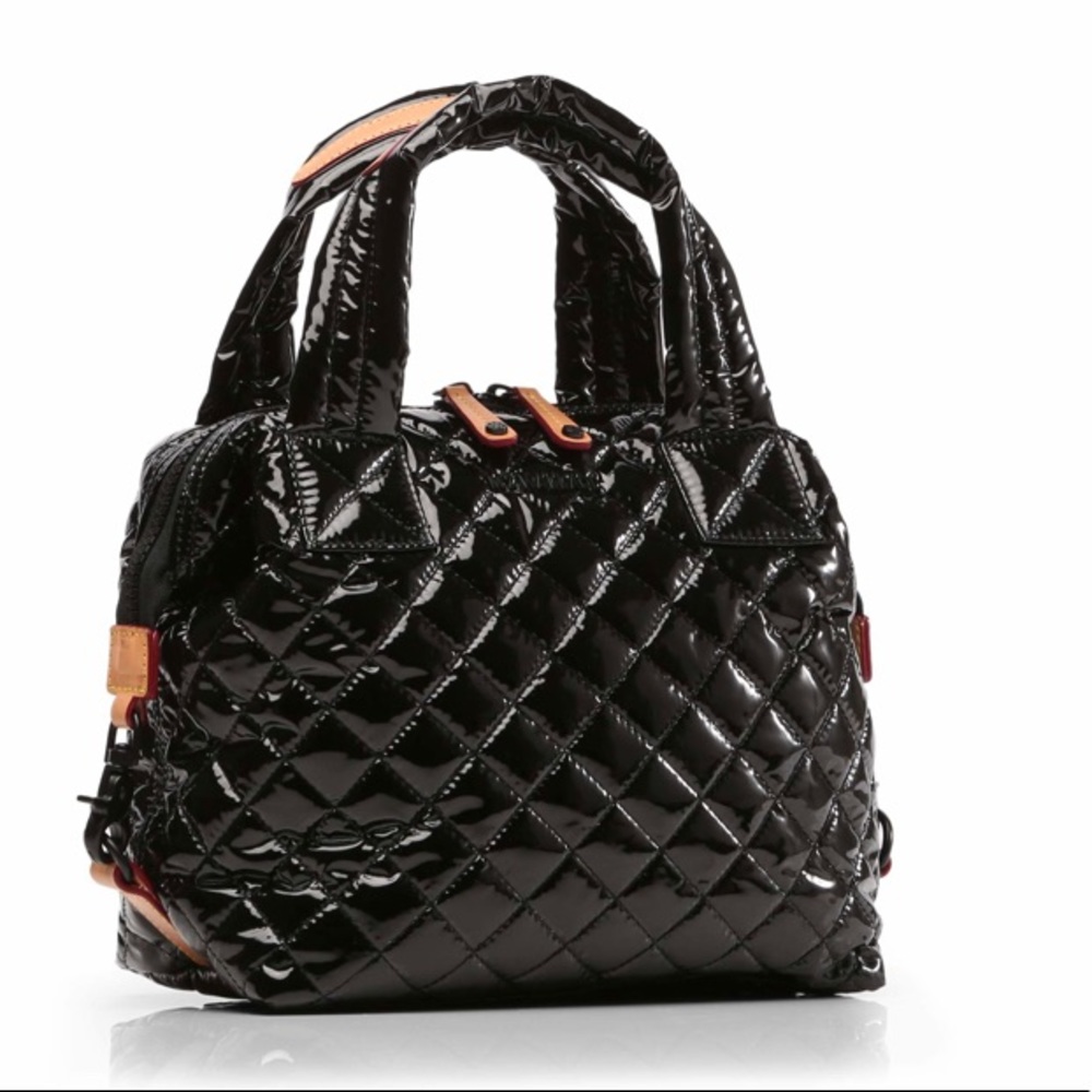 MZ WALLACE MICRO SUTTON BLACK LACQUER